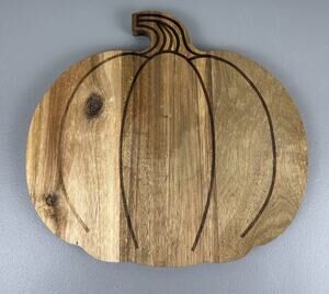 Autumn Halloween Pumpkin Wooden Cutting Board with Handle Decor Harvest New